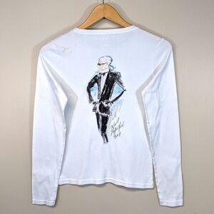 Karl Lagerfeld 2008 Y2K Vintage T-Shirt